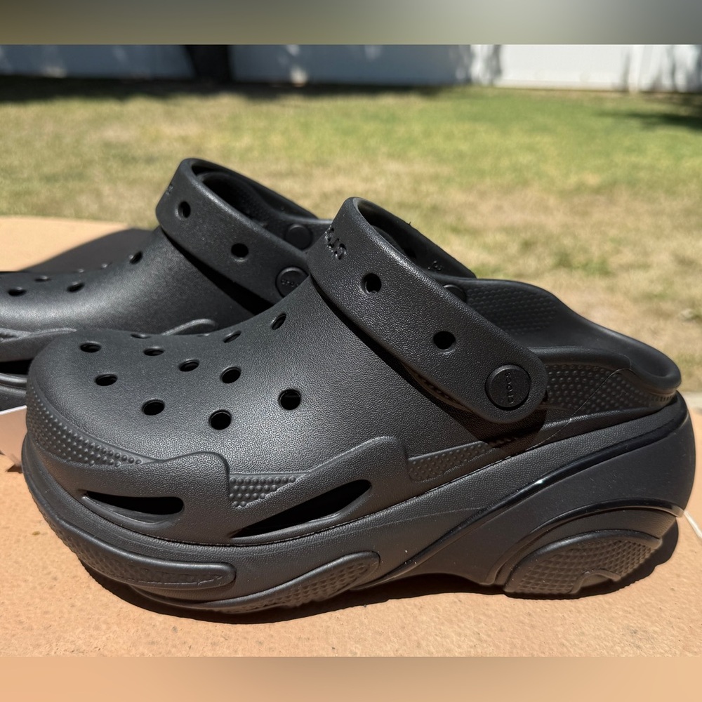 Crocs Bubble Crush Black Crocs. Hard to find. Brand new with tags